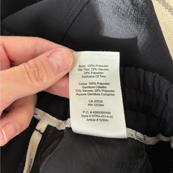 Wilfred Black Buffon Crepe Joggers Trackpants Lounge Aritzia OG Size Small - Picture 4 of 4